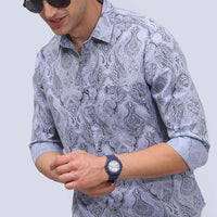 Blue Print Shirt