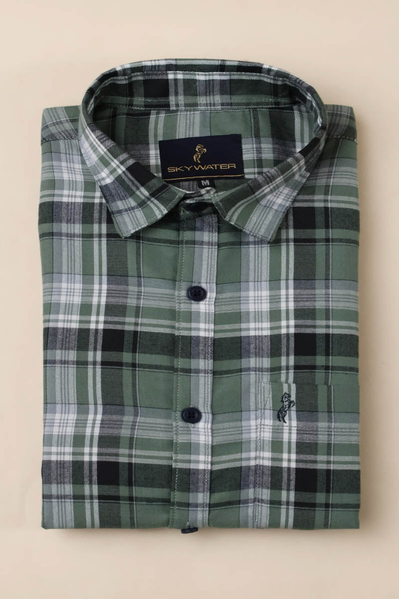 Green  Checks  Shirt