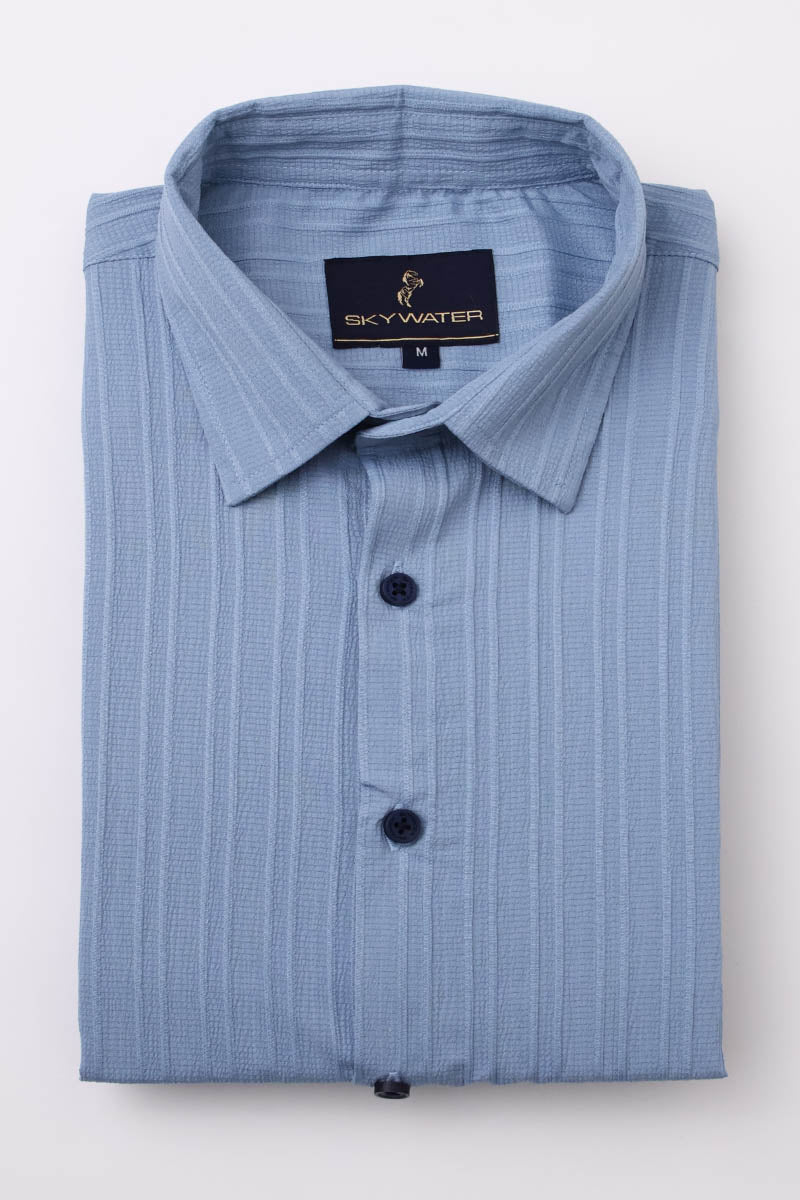 Blue Plain Shirt