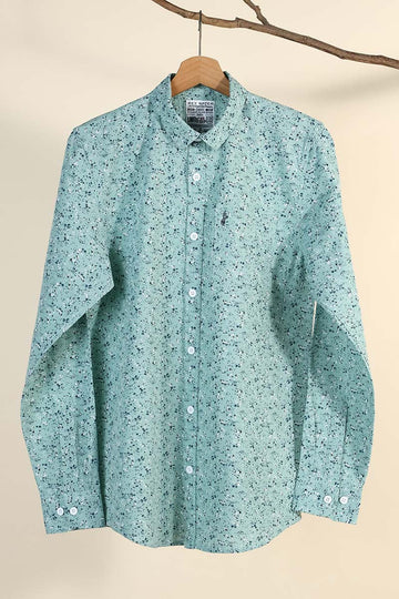 Cotton Slub Printed Shirt