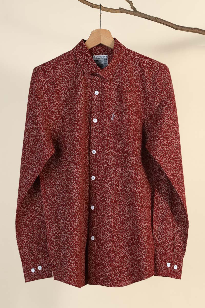 Cotton Slub Printed Shirt