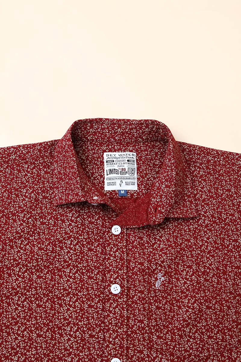 Cotton Slub Printed Shirt