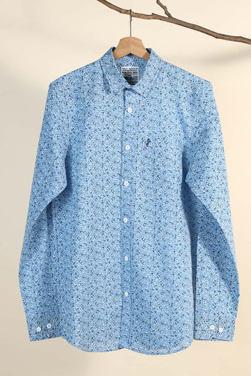 Cotton Slub Printed Shirt