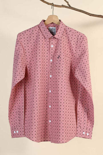 Cotton Slub Printed Shirt