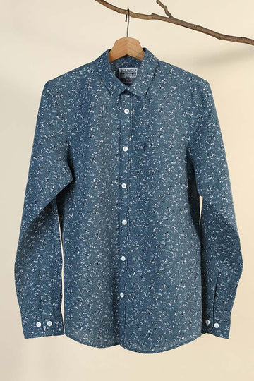 Cotton Slub Printed Shirt