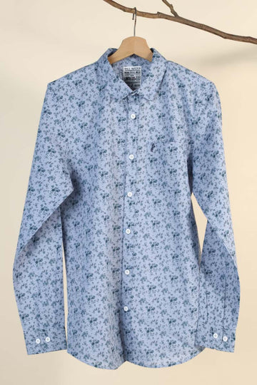 Cotton Slub Printed Shirt