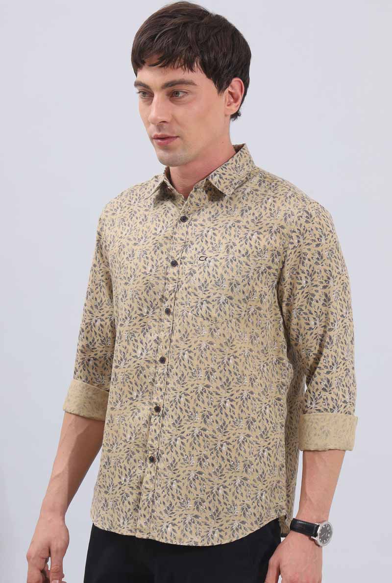 Brown Print Shirt