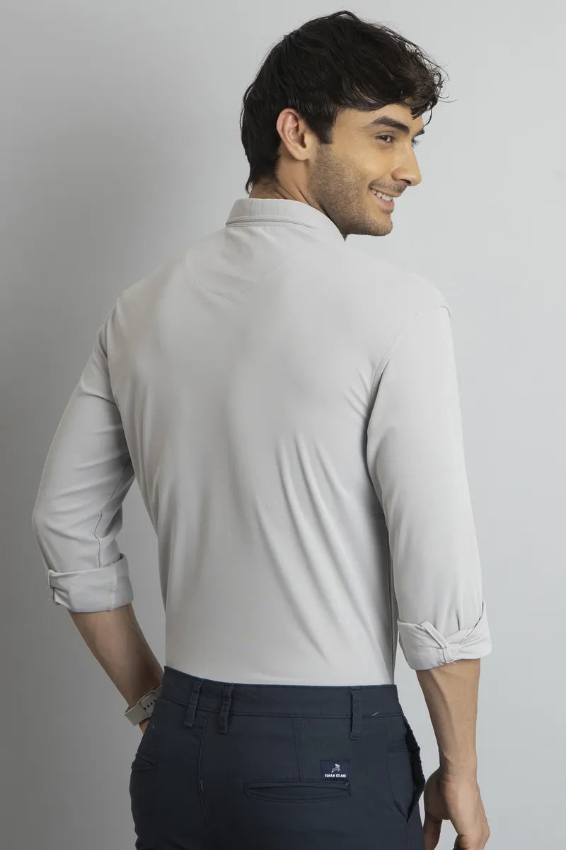 Grey Plain Shirt