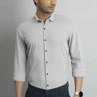 Grey Plain Shirt