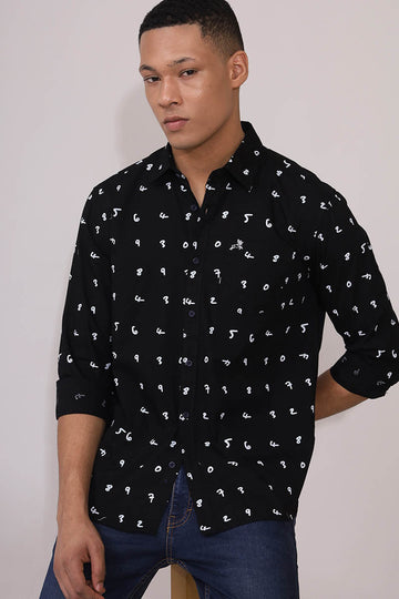 Black Print Shirt