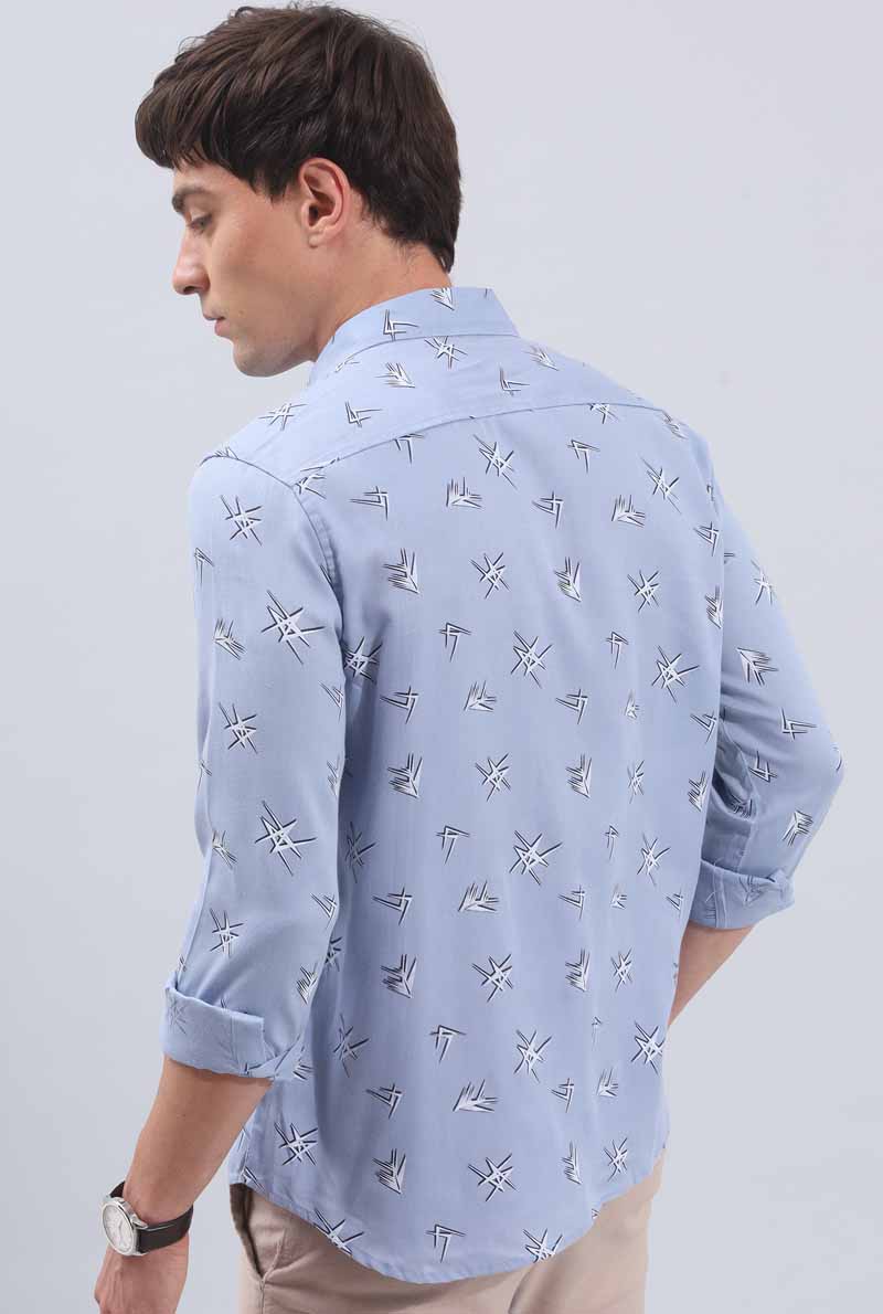 Blue Print Shirt